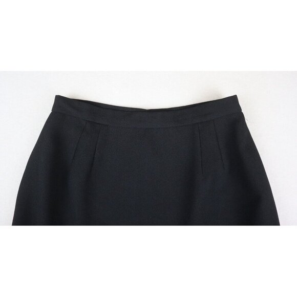 VINTAGE ADOLFO ATELIER WOMEN'S BLACK PENCIL SKIRT - SIZE 12 - Picture 2 of 4